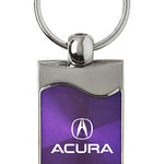 Acura Rectangular Wave Key Fob - Purple