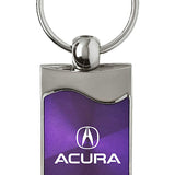 Acura Rectangular Wave Key Fob - Purple