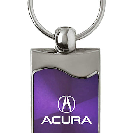 Acura Rectangular Wave Key Fob - Purple