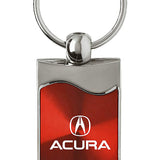 Acura Rectangular Wave Key Fob - Red