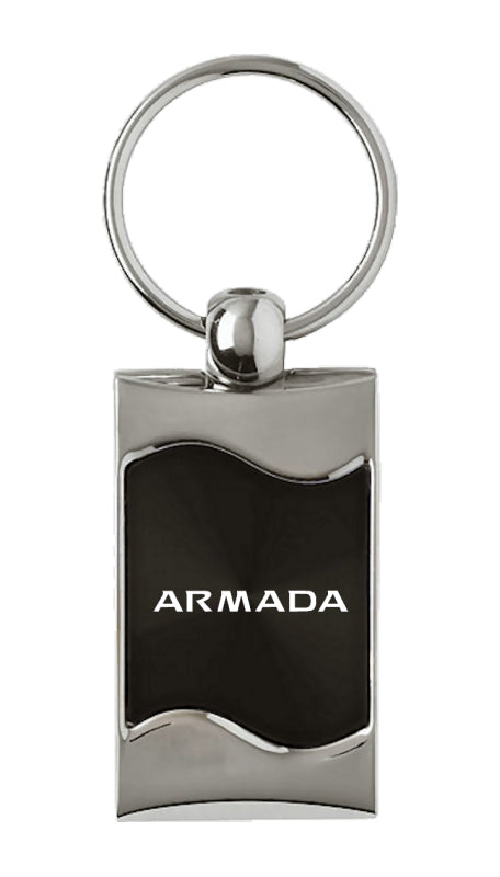 Nissan Armada Rectangular Wave Key Fob - Black