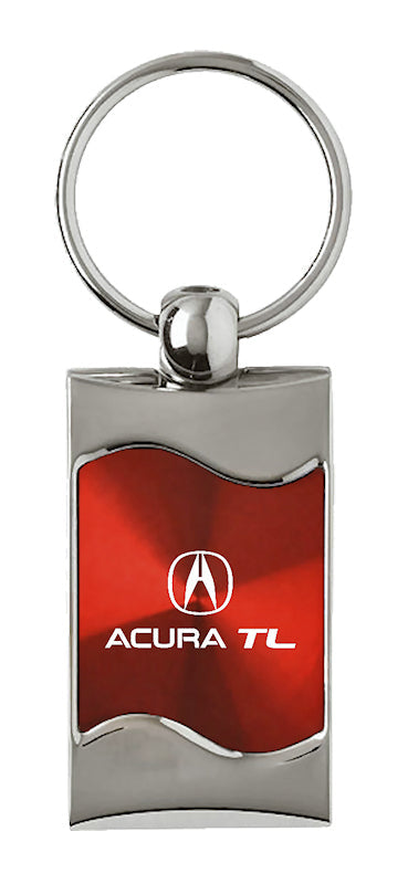 Acura TL Rectangular Wave Key Fob - Red