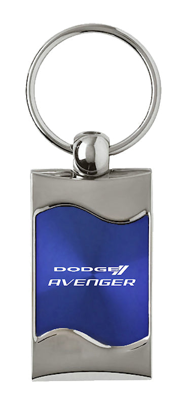 Dodge Avenger Rectangular Wave Key Fob - Blue