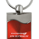 Dodge Avenger Rectangular Wave Key Fob - Red