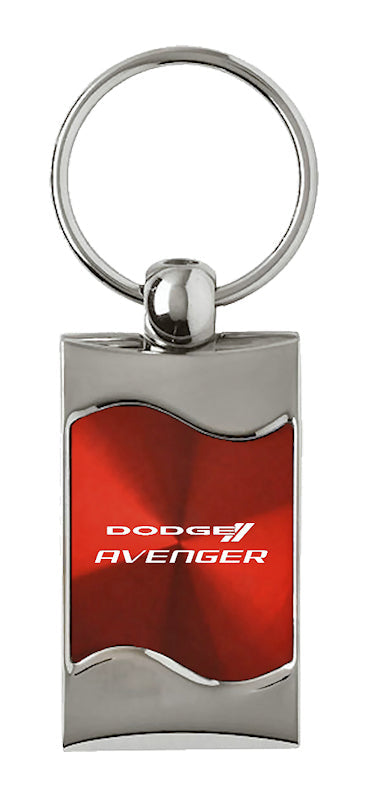 Dodge Avenger Rectangular Wave Key Fob - Red