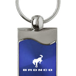 Ford Bronco 2020 Rectangular Wave Key Fob - Blue