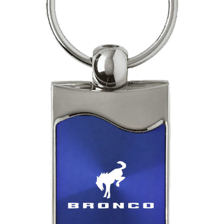 Ford Bronco 2020 Rectangular Wave Key Fob - Blue