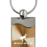 Ford Bronco 2020 Rectangular Wave Key Fob - Gold