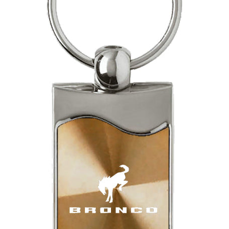 Ford Bronco 2020 Rectangular Wave Key Fob - Gold