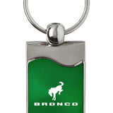 Ford Bronco 2020 Rectangular Wave Key Fob - Green