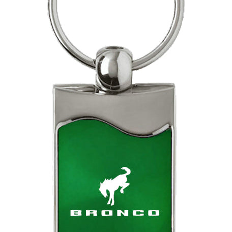 Ford Bronco 2020 Rectangular Wave Key Fob - Green