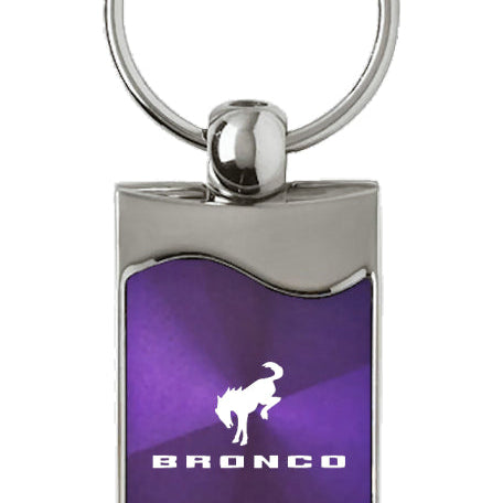 Ford Bronco 2020 Rectangular Wave Key Fob - Purple