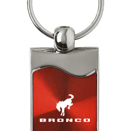 Ford Bronco 2020 Rectangular Wave Key Fob - Red