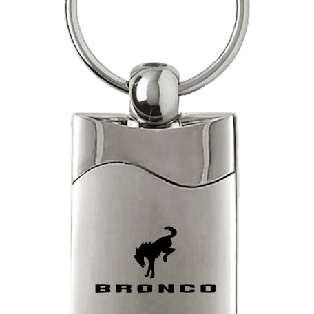 Ford Bronco 2020 Rectangular Wave Key Fob - Silver