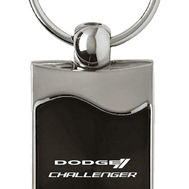 Dodge Challenger Rectangular Wave Key Fob - Black