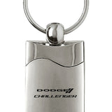 Dodge Challenger Rectangular Wave Key Fob - Silver