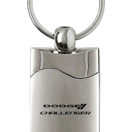 Dodge Challenger Rectangular Wave Key Fob - Silver