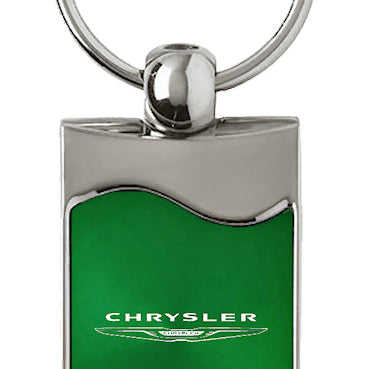 Chrysler Rectangular Wave Key Fob - Green