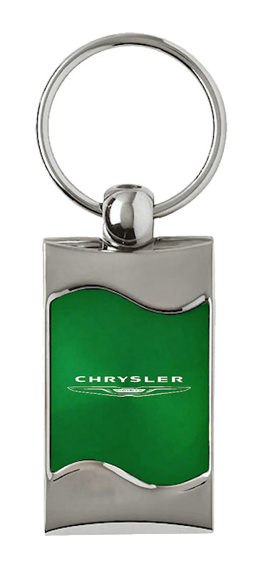 Chrysler Rectangular Wave Key Fob - Green