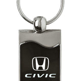 Honda Civic Rectangular Wave Key Fob - Black