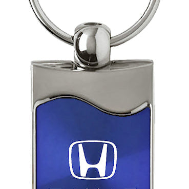 Honda Civic (Reverse C) Rectangular Wave Key Fob - Blue