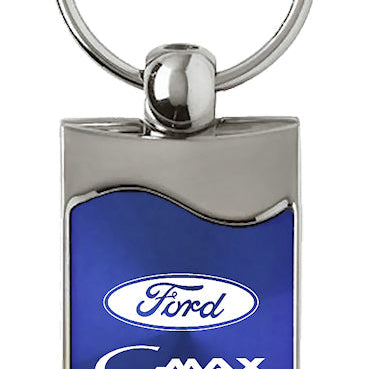 Ford C-Max Rectangular Wave Key Fob - Blue