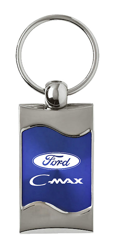 Ford C-Max Rectangular Wave Key Fob - Blue