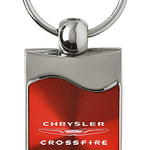 Chrysler Crossfire Rectangular Wave Key Fob - Red