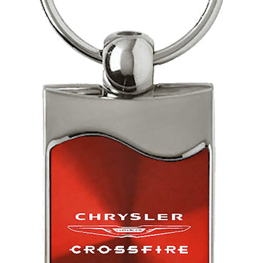 Chrysler Crossfire Rectangular Wave Key Fob - Red