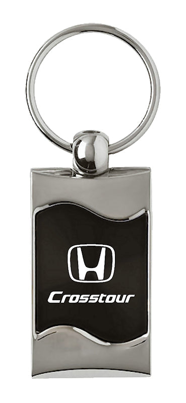 Honda Crosstour Rectangular Wave Key Fob - Black