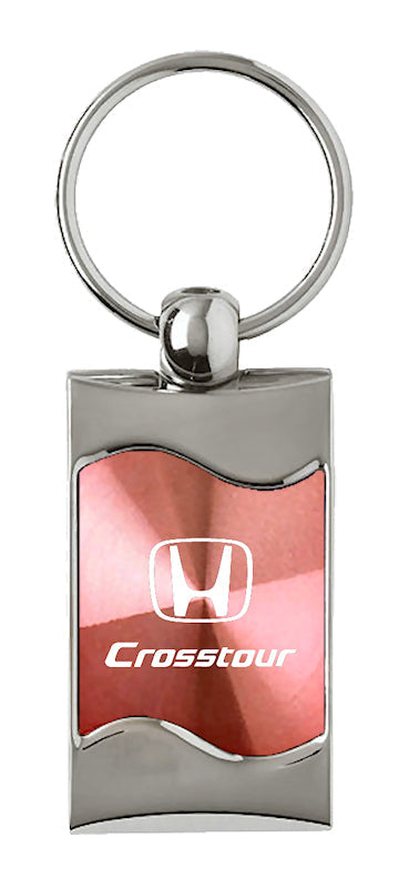 Honda Crosstour Rectangular Wave Key Fob - Pink