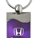 Honda Crosstour Rectangular Wave Key Fob - Purple