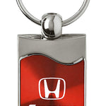 Honda Crosstour Rectangular Wave Key Fob - Red