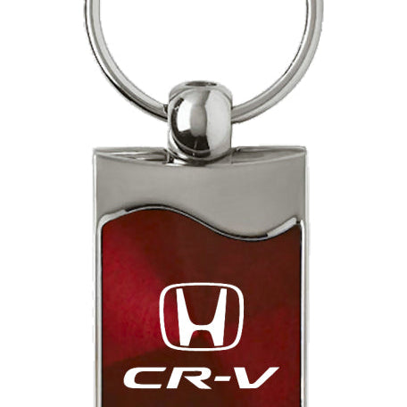 Honda CR-V Rectangular Wave Key Fob - Burgundy