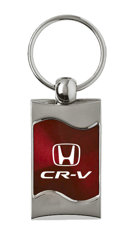 Honda CR-V Rectangular Wave Key Fob - Burgundy