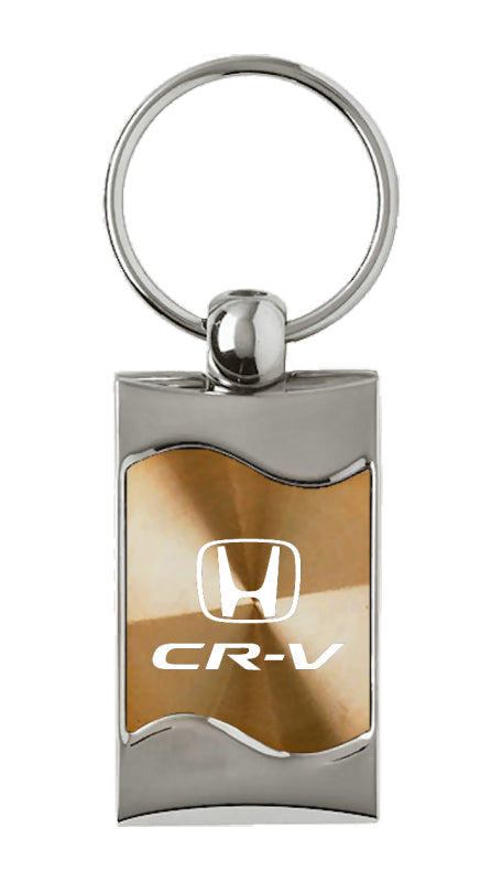 Honda CR-V Rectangular Wave Key Fob - Gold