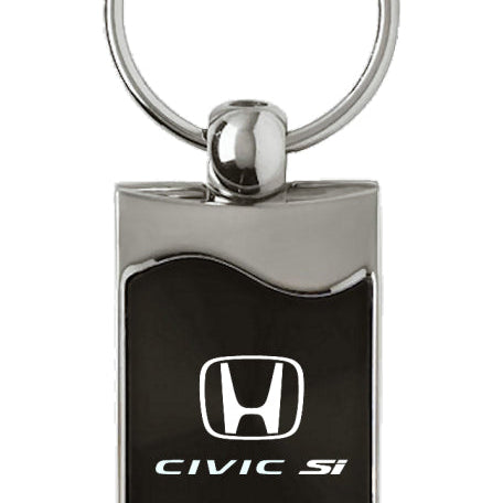 Honda Civic SI Rectangular Wave Key Fob - Black