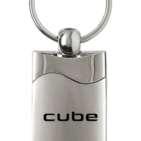 Nissan Cube Rectangular Wave Key Fob - Silver