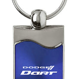 Dodge Dart Rectangular Wave Key Fob - Blue