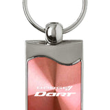 Dodge Dart Rectangular Wave Key Fob - Pink