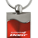 Dodge Dart Rectangular Wave Key Fob - Red