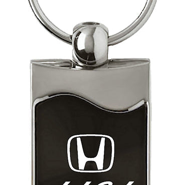 Honda Del Sol Rectangular Wave Key Fob - Black