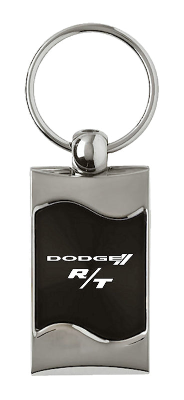 Dodge R/T Rectangular Wave Key Fob - Black