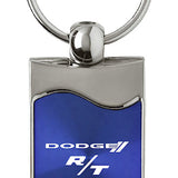 Dodge R/T Rectangular Wave Key Fob - Blue