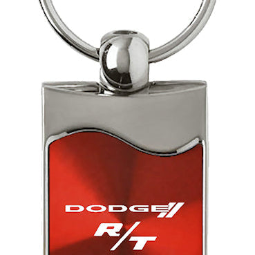 Dodge R/T Rectangular Wave Key Fob - Red