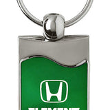 Honda Element Rectangular Wave Key Fob - Green