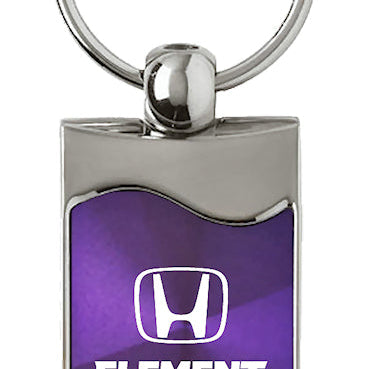 Honda Element Rectangular Wave Key Fob - Purple