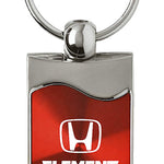 Honda Element Rectangular Wave Key Fob - Red