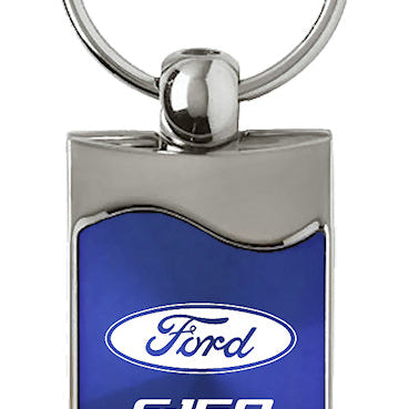 Ford F-150 Rectangular Wave Key Fob - Blue