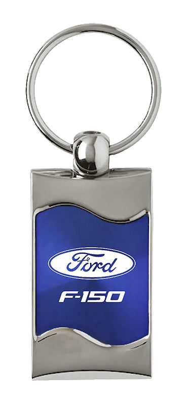 Ford F-150 Rectangular Wave Key Fob - Blue